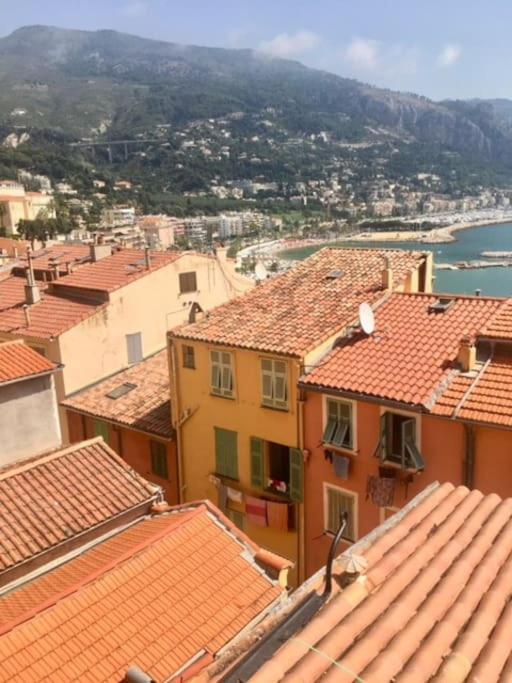 Duplex Vue Mer 50M De La Plage Des Sablettes مينتون المظهر الخارجي الصورة